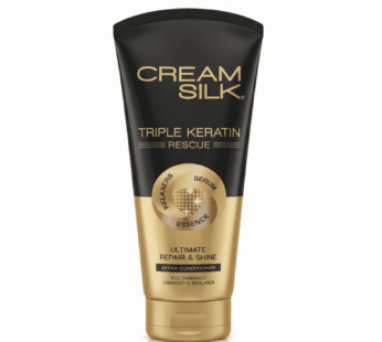 بلسم كريم سيلك تريبل كيراتين ريسكيو ألتيميت للإصلاح واللمعان
