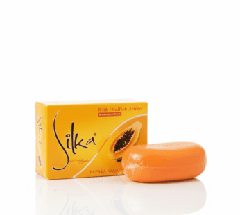 صابون سيلكا لتفتيح البشرة بخلاصة البابايا.