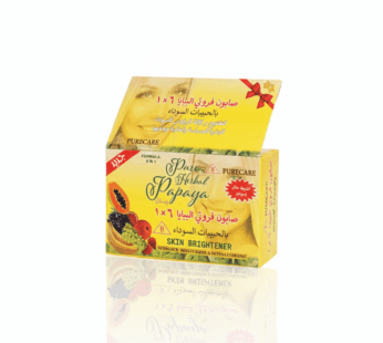 صابون بيورسكين فروتي البابايا 6 في 1 بالحبيبات السوداء