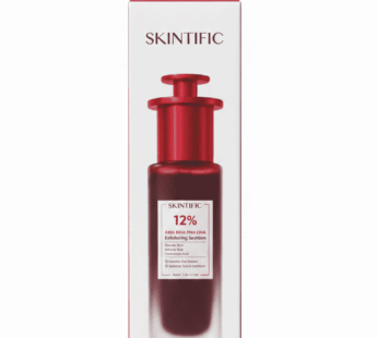 محلول التقشير SKINTIFIC 12% AHA BHA PHA LHA.
