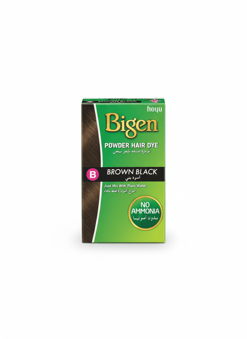 مسحوق صبغة شعر بيجن باللون البني الأسود
