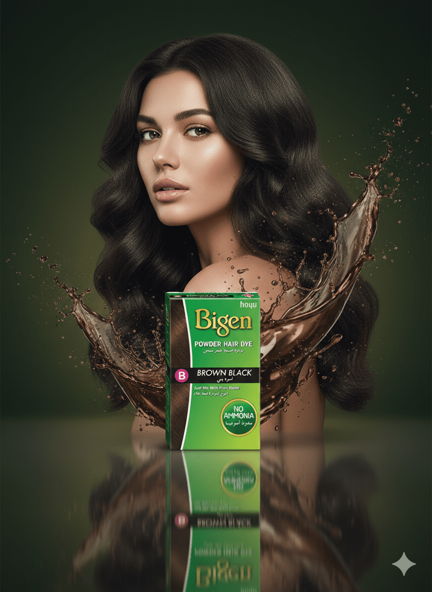 مسحوق صبغة شعر بيجن باللون البني الأسود - Image 2