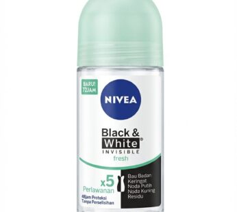 مزيل عرق نيفيا رول أون بلاك آند وايت إنفيزيبل فريش