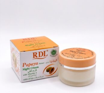 كريم الليل بخلاصة البابايا وفيتامين هـ من RDL.