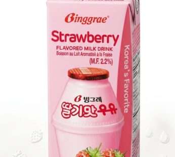 مشروب حليب بنكهة الفراولة